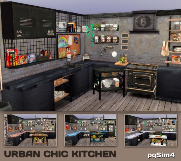  PQSims4: Urban Chic Kitchen