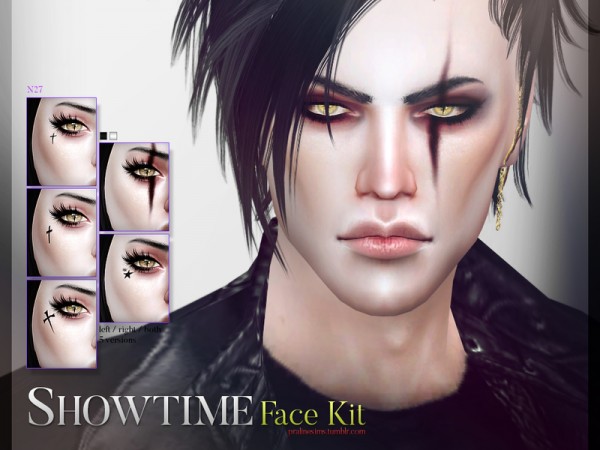  The Sims Resource: Showtime Face Kit N27 by Pralinesims