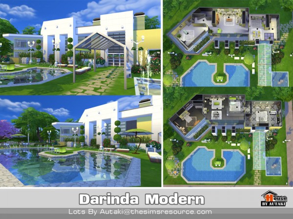  The Sims Resource: Darinda Modern house by Autaki