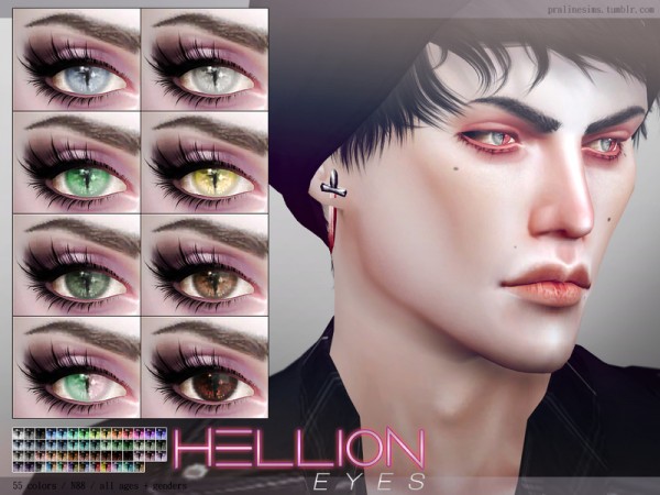  The Sims Resource: Hellion Eyes N88 by Pralinesims