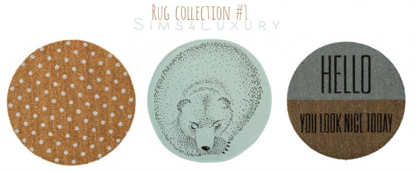  Sims4Luxury: Rug collection 1