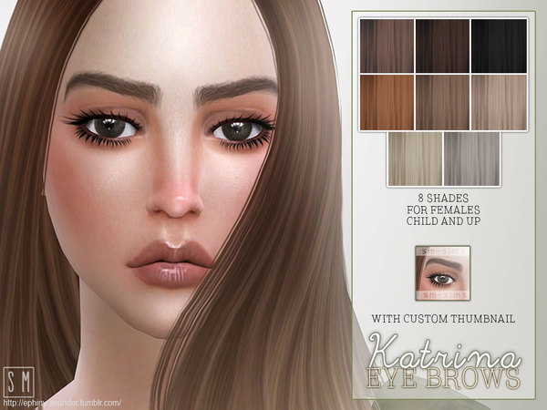  The Sims Resource: Katrina    Female Brows by Screaming Mustard