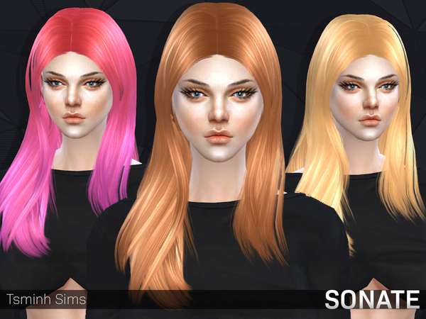  The Sims Resource: Tsminh 3 SONATE   Hairstyle 10