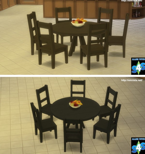  Simista: Six Seat Round Dining Table