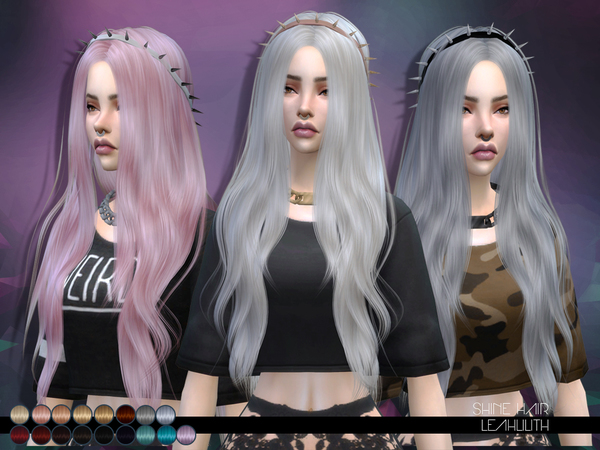  The Sims Resource: Shine Hair by LeahLillith