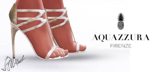  MA$ims 3: Aquazzura Gold Sandals