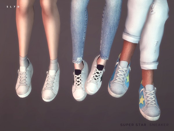  The Sims Resource: Super Star Sneakers by SLYD
