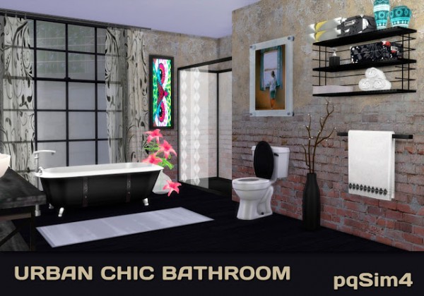 PQSims4: Urban Chic Bathroom