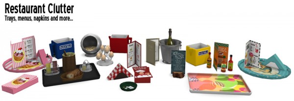  Around The Sims 4: Restaurant Clutter