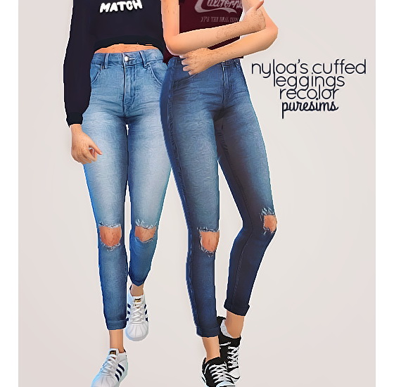  Pure Sims: Cuffed jeans