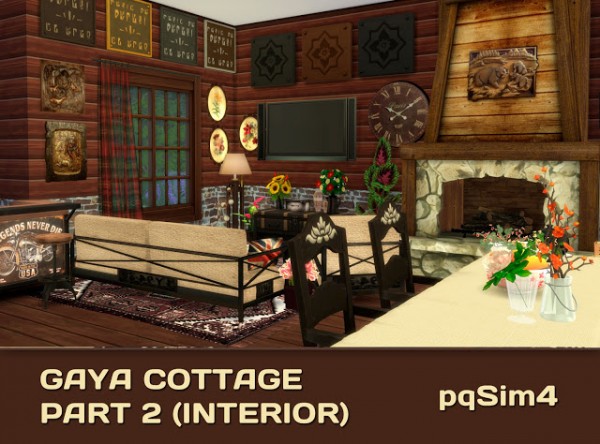  PQSims4: Gaya Cottage Part 2   Interior