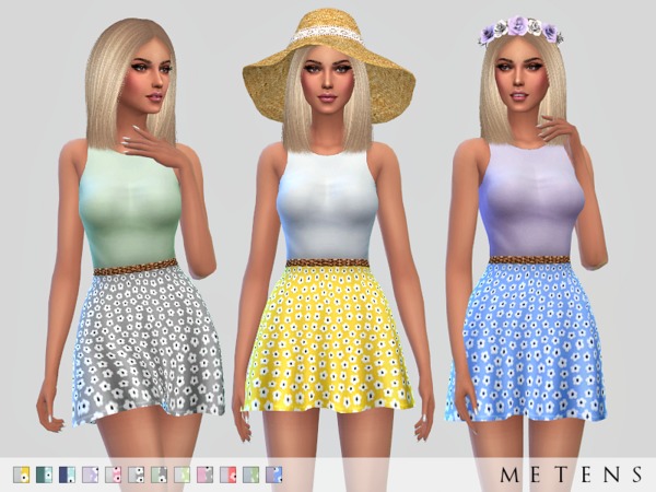  The Sims Resource: Daisy Dress by Metens