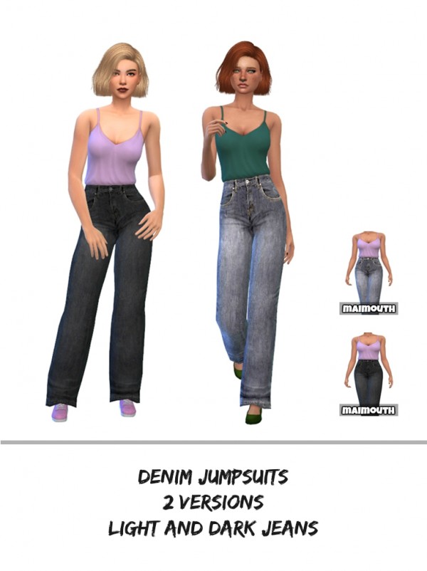  Simsworkshop: Denim Jumpsuits by maimouth