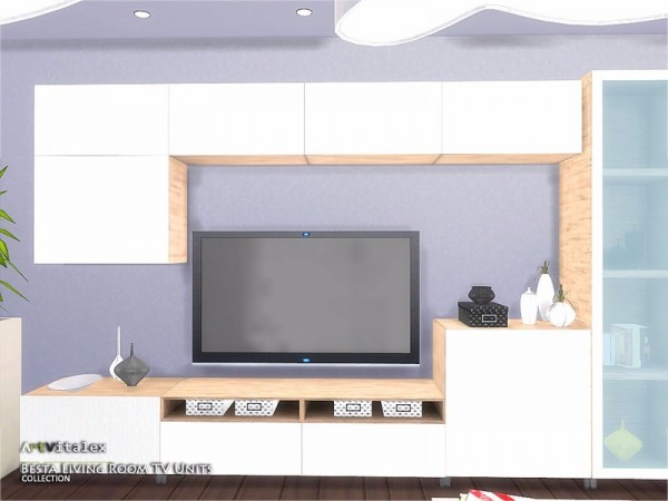  The Sims Resource: Besta Livingroom TV Units by ArtVitalex