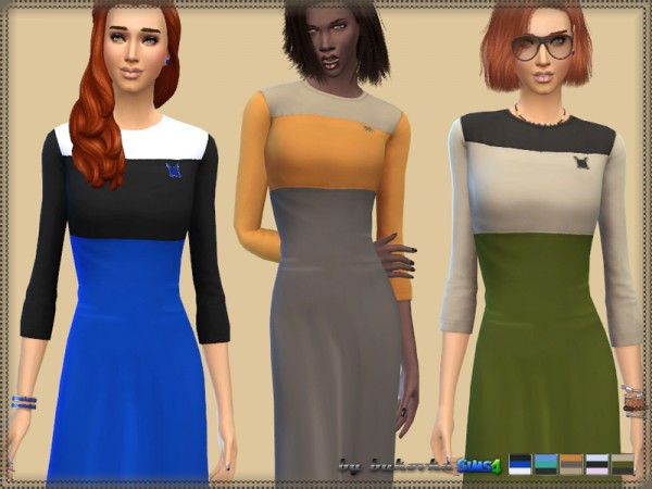  The Sims Resource: Dress Three Color by bukovka