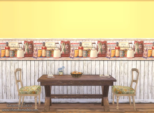  The Sims Models: Kitchen Walls by Granny Zaza