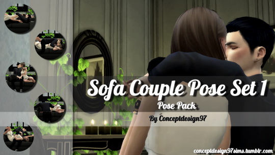  Simsworkshop: Sofa Couple Pose Set 1 by ConceptDesign97