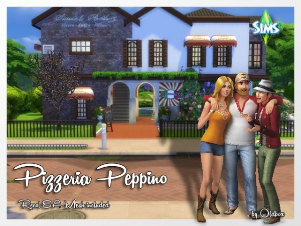  All4Sims: Pizzeria Peppino by Oldbox