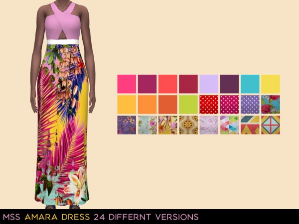  Simsworkshop: Amara Dress by midnightskysims