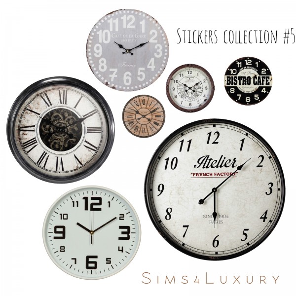  Sims4Luxury: Stickers collection 5