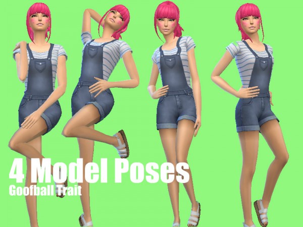  Simsworkshop: Model Poses  CAS Goofball by Lovelysimmer100