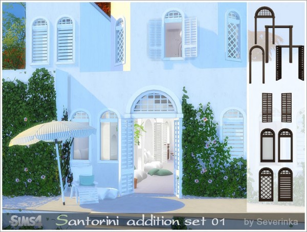  Sims by Severinka: Santorini addition set 01