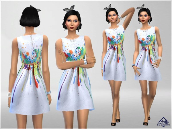  The Sims Resource: Vintage Dress by Devirose
