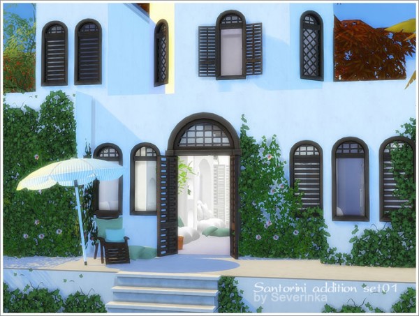  Sims by Severinka: Santorini addition set 01