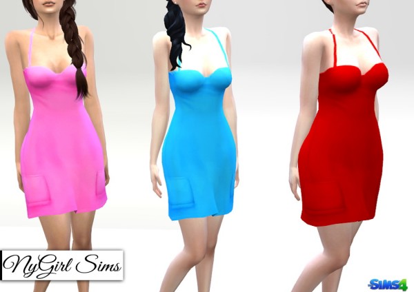  NY Girl Sims: Pocketed Sweetheart Sundress