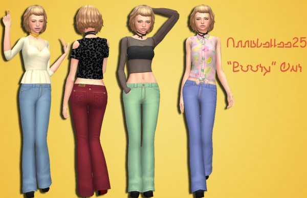  Simsworkshop: Booty Cut jeans by Annabellee25