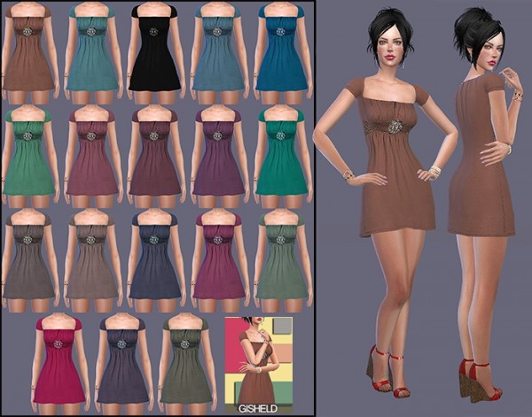  Simsworkshop: Short Dress Inspired by Gisheld