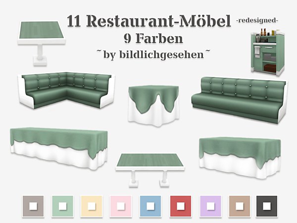  Akisima Sims Blog: Restaurant furniture recolored