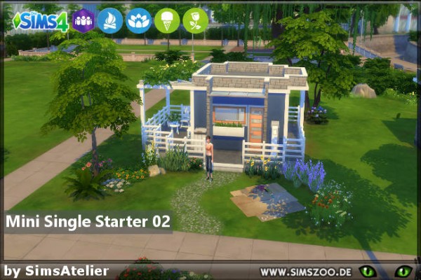  Blackys Sims 4 Zoo: Mini Single Starter by SimsAtelier