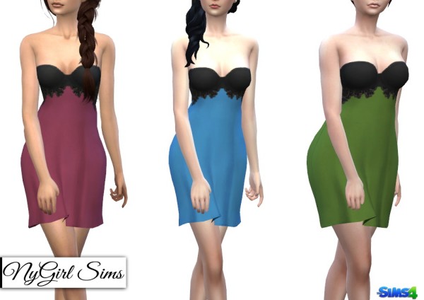  NY Girl Sims: Sheer Lace Cocktail Dress