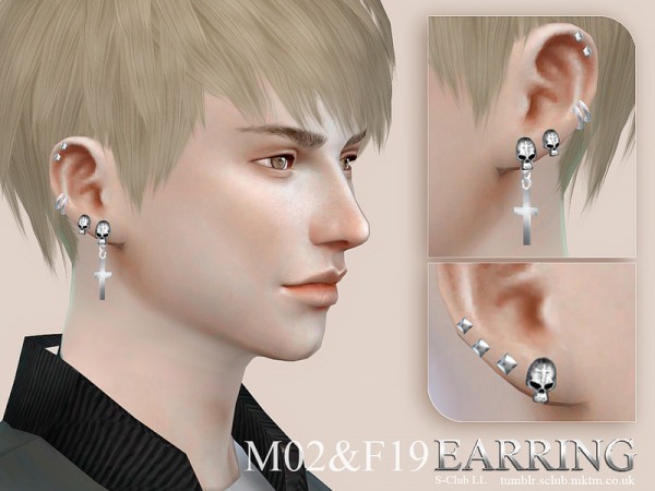  The Sims Resource: Earrings 02 by S Club