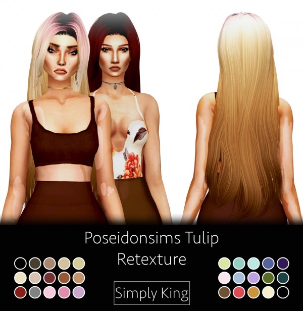  Simply King: Poseidonsims Tulip hair retextured