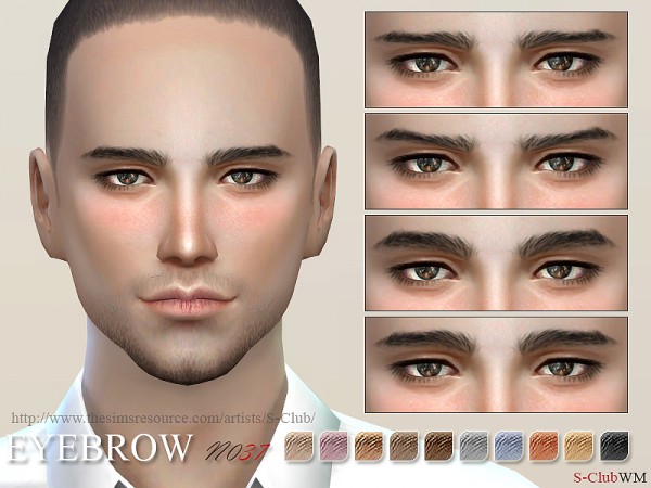  The Sims Resource: Eyebrows 37M by S Club