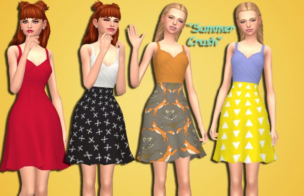 Simsworkshop: Summer Crush dress by Annabellee25