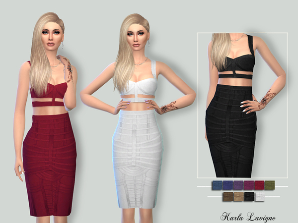  The Sims Resource: Ella Dress by Karla Lavigne