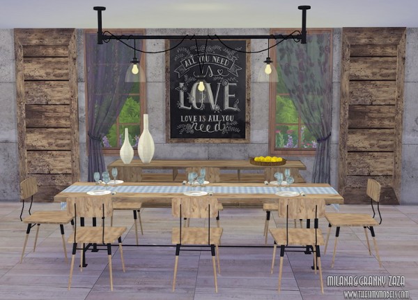  The Sims Models: Dining room sets by Milana&Granny Zaza