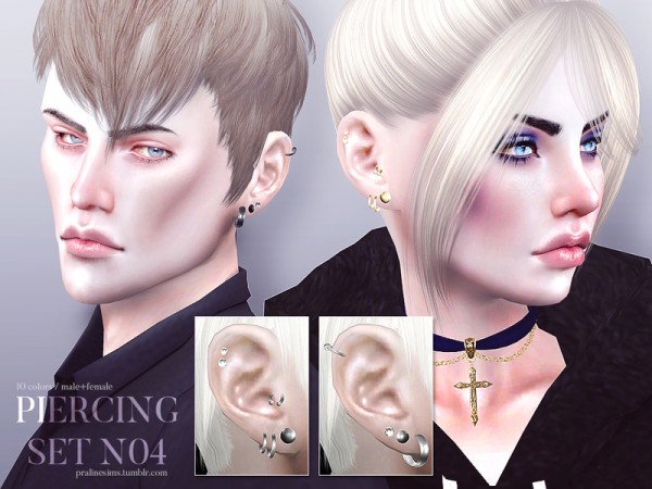 The Sims Resource: Piercing Set N04 by Pralinesims