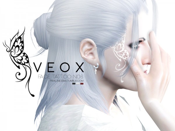  The Sims Resource: VEOX Face Tattoo N06 by Pralinesims
