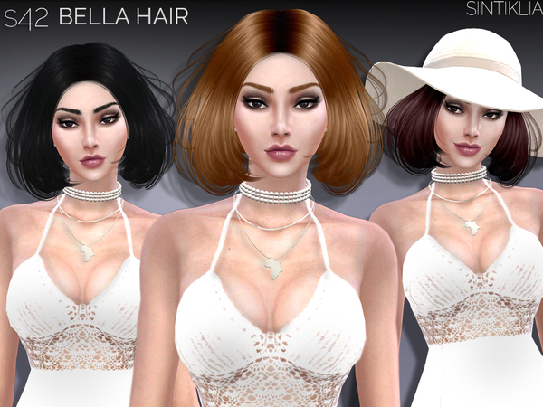  The Sims Resource: Hair`s 42 Bella by Sintiklia