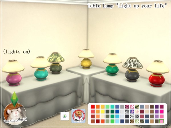  Simsworkshop: Table lampLight up your life by Standardheld