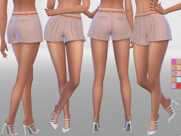  The Sims Resource: Summer Shorts With Belt by Pinkzombiecupcakes