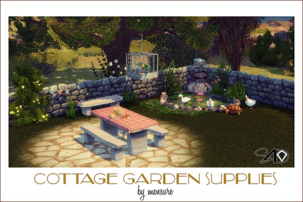  Sims 4 Designs: Cottage Garden Supplies by Mensure