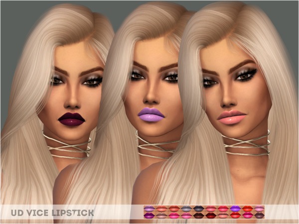  The Sims Resource: UD Vice Lipstick by NataliMayhem