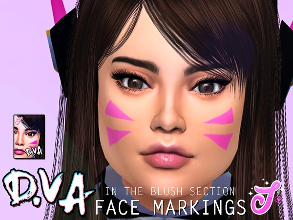  The Sims Resource: Face Markings by SenpaiSimmer