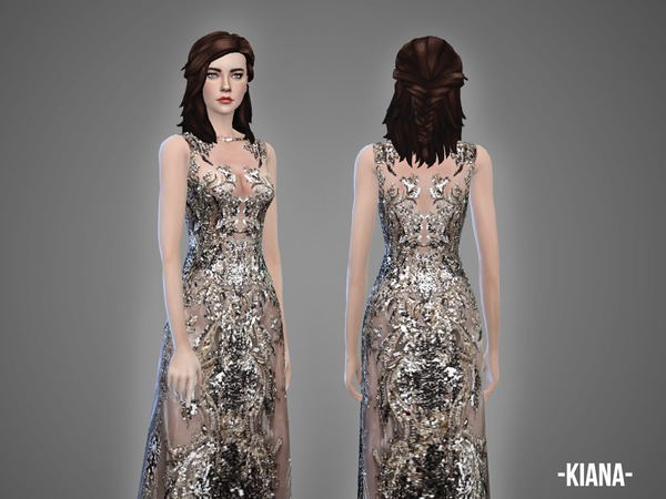  The Sims Resource: Kiana gown by April