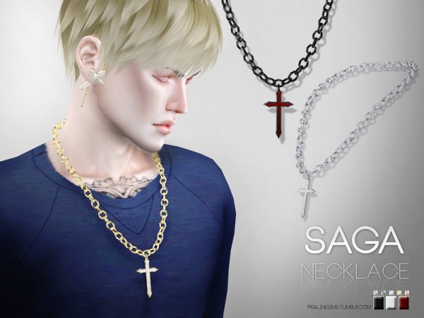  The Sims Resource: Saga Necklace by Pralinesims